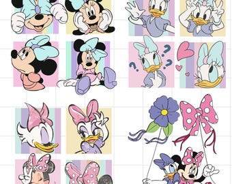 Minnie and Daisy Summer Png, Girls Just Wanna Have Fun PNG, Mouse Besties Png, Magical Kingdom Png, Magic Castle Png, Girls Trip Png