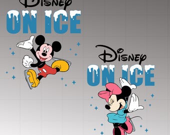 Mickey and Minnie On Ice Png Bundle, Family Trip 2026 Png, Family Vacation Png, Magical Kingdom Png, Vacay Mode Png, Family Matching Shirt