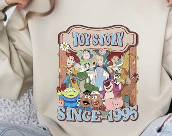 Toy Story desde 1995 PNG, Diseño de personajes de Toy Story de Disney, Película Toy Story PNG, Diseño de camiseta de Disney World, Camiseta familiar a juego PNG