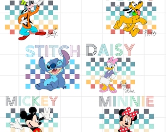 Micky und Freunde Bundle Png, Micky Png, Micky und Freunde Datei Png, Minnie Png, Guffy Png, Stitch Png, Daisy Png, Pluto Png, Familienausflug