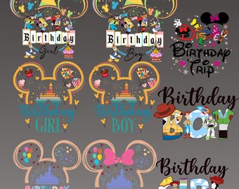 Bundle Birthday Squad Png, Happy Birthday Png, Family Vacation Png, Vacay Mode, Magical Kingdom Png, Birthday Boy Png, Birthday Girl Png