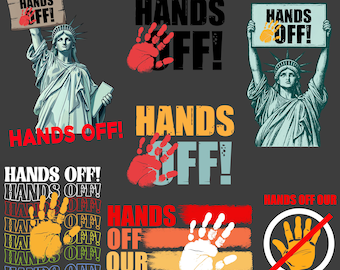 Hands Off Protest PNG, Hands Off Protest Eps, Medicaid Medicare Social Security, Immigrants Png, Empowerment Apparel, Feminist Protest