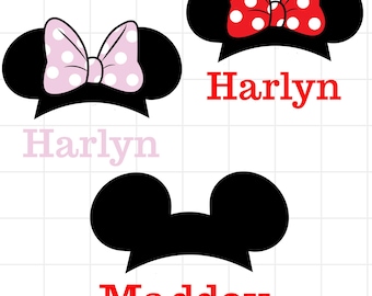 Anpassat Mickey och Minnie-inspirerat PNG-paket, Disneyland-skjorta PNG, Disneyland-familjen PNG-fil, Mickey och Minnie Mouse digital nedladdning