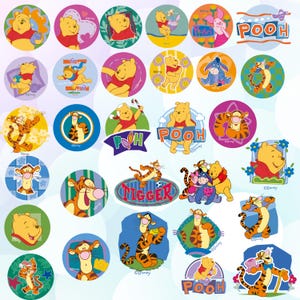 Winnie the Pooh Png Bundle, Pooh PNG, Winnie Png, Cartoon characters Png, T-shirt design Png, Tiger PNG, Piglet Png, Winnie The Pooh Tags