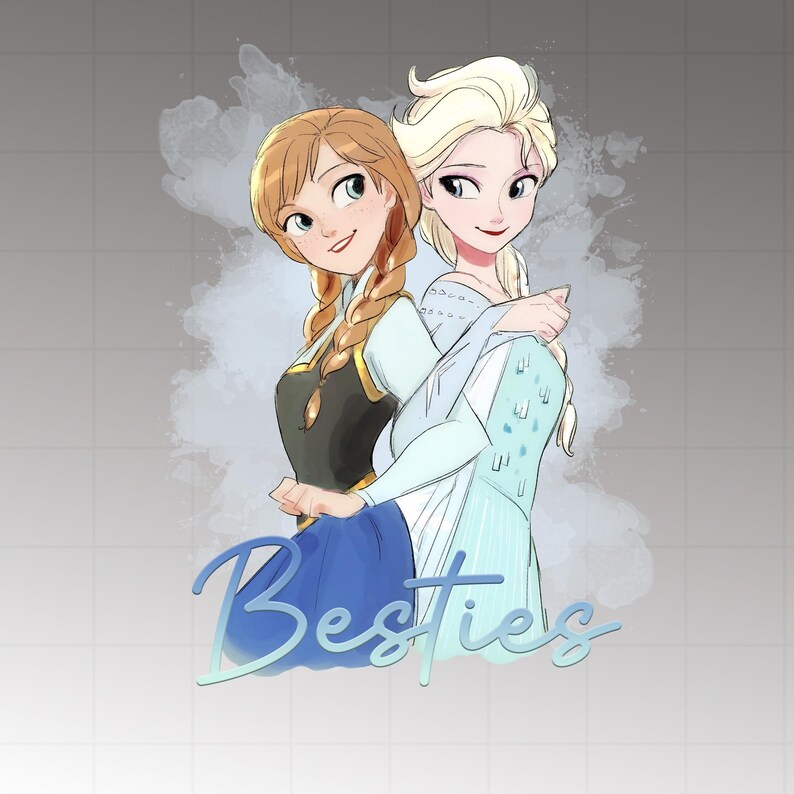 Best Friends Princess Png, Princess Squad Png, Watercolor Princess Png ...