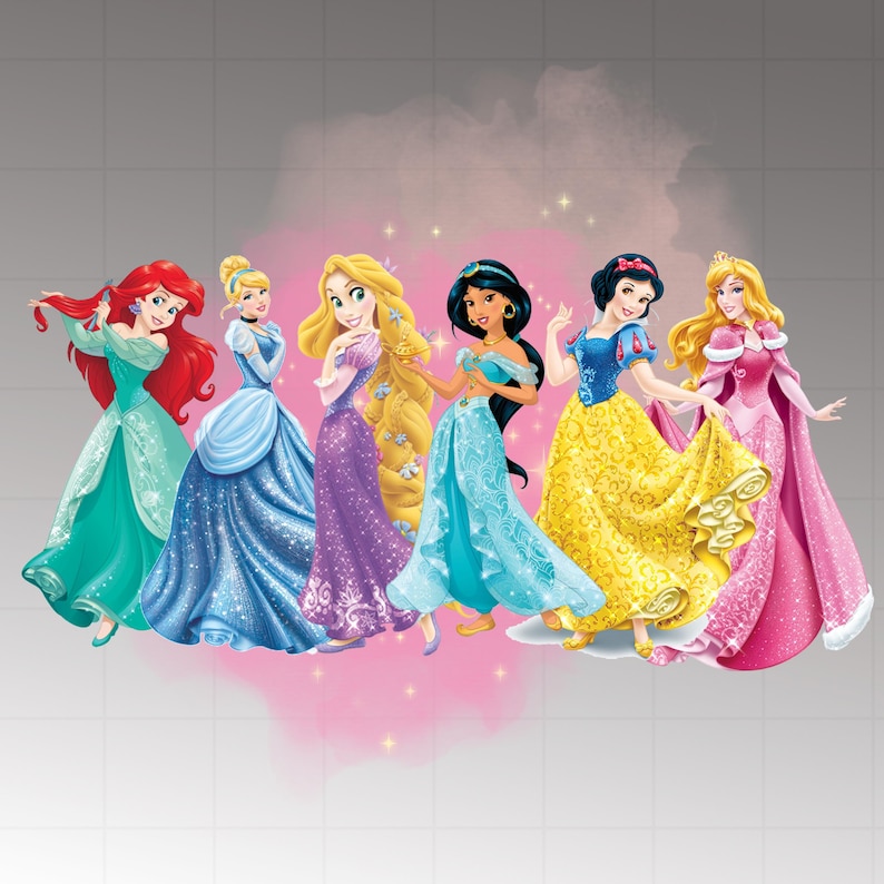 Retro Colorful Princess PNG, Magical Kingdom Princess Png, Family Trip ...