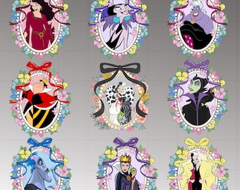 Paquete de personajes de villano coqueto con lazo (Personajes PNG), villano princesa coqueto (Personajes PNG), arco de espejo mágico de dibujos animados (Personajes PNG), vacaciones familiares (Personajes PNG)