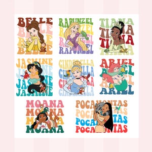 Princess Bundle PNG, Princesses Png, Friend Squad Png,Vacay Mode Png,Png,Family Trip Png,Bundle Family Vacation Watercolor 2025 Png,Princess