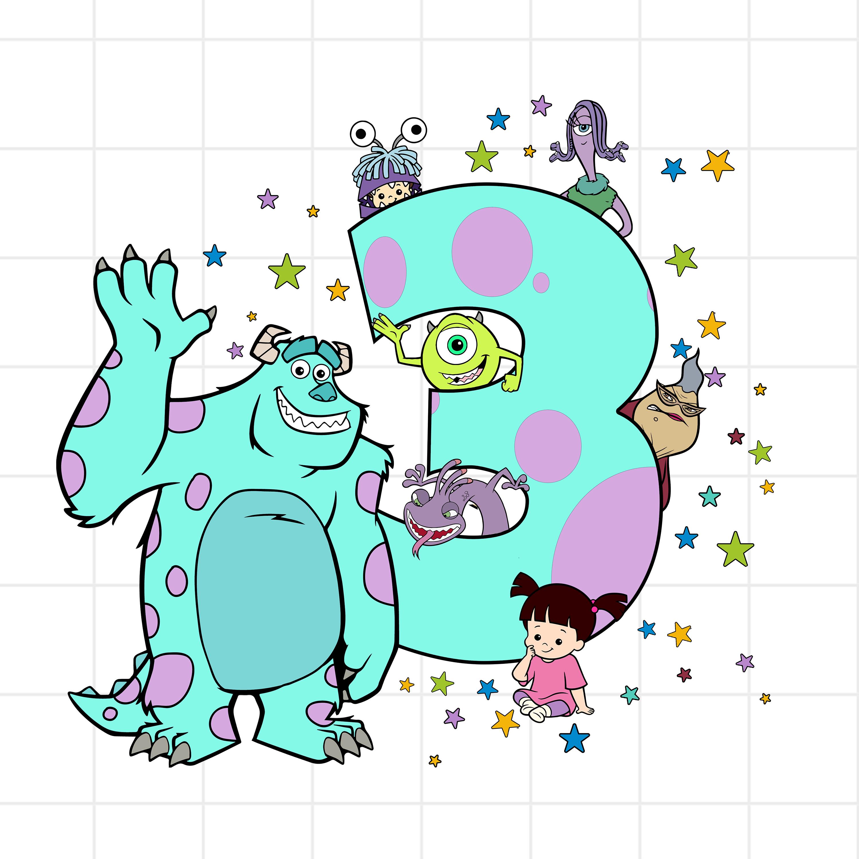 Monster Inc Numbers - Etsy Canada
