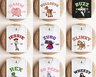 Toy Story PNG Bundle, Blumen Vintage Charakter Toy Story Png, Familien Passende Reise Png, Vacay Mode Png, Aquarell Toy Story Png