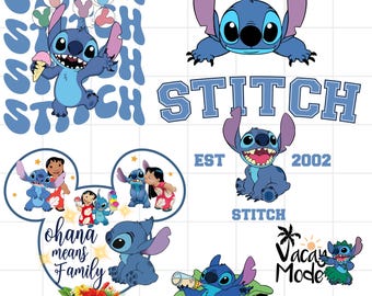 Stitch PNG, Lilo and Stitch PNG, Stitch PNG, Stitch Clipart, Stitch Bundle, Stitch shirt, Instant Download, Lilo Stitch Png, Lilo Png