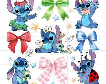 Coquette Stitch Bow Png, Retro Blue Alien Png, Coquette Png, Cute Blue Monster Shirt Png, Cartoon Character Shirt Png Design, Family Trip