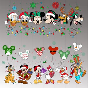 Mouse and Friends Christmas Png, Family Christmas Png, Christmas Vacation Png, Kids Christmas Png, Merry Christmas Png, Christmas Gifts