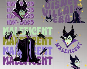 Villanos PNG Clipart, Villanos Descarga digital, Camisetas de Maléfica Capitán Garfio Reina Malvada, Decoración imprimible de villanos, dragón png, malos