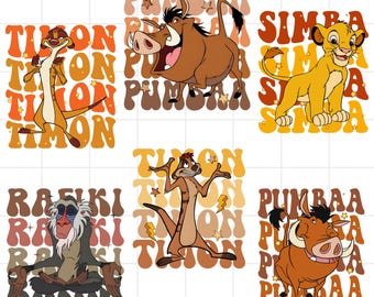Lion King Png Mega, Simba Png  Lion King Png, Timon Png for Shirts, Rafiki Png, Pumbaa Png, Hakuna Matata Character Png