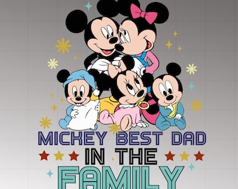 Mickey Best Dad in the Family Mouse Dad Day Png, Father's Day Png, Vacay Mode Png, Funny Dad Png, Magical Kingdom Png, Family Trip Png