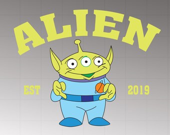 Toy Story Alien PNG, descarga instantánea, para archivos Cricut Png, fiesta de cumpleaños imprimible digitalmente PNG