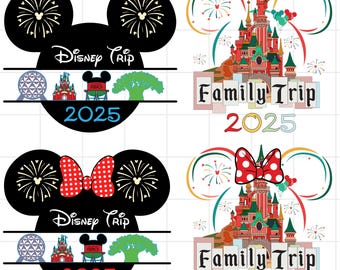 Disney Trip 2025 Png, Disney Vacation Png, Castle Png, Mouse and Friend Png, Magical Kingdom Png, Best Day Ever Png
