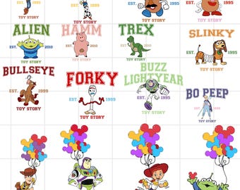 Toy Story PNG, Toy Story Birthday Bng, Buzz and Woody PNG, Toy Story birthday shirt, Toy Story Name cake topper, Edit the name and age
