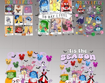 Personajes espeluznantes de Intensa-Mente (Personajes de Halloween) PNG, Halloween PNG, Personaje de Halloween, Truco o trato, Disfraz de Halloween (Personajes de Halloween) PNG, Temporada espeluznante