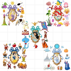 Princesses Png, Vintage Princess Png, Vacay Mode Png ,Family Trip Png , Magical Kingdom, Instant Download Png, Jasmin Cinderella Snow White
