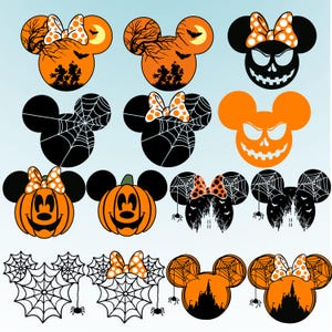 Halloween Mouse And Friends PNG, Bundle, Trick Or Treat Png, Spooky Vibes Png, Halloween Family Trip Png, Disney Halloween Png