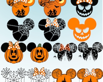 Halloween Mouse And Friends PNG, Bundle, Trick Or Treat Png, Spooky Vibes Png, Halloween Family Trip Png, Disney Halloween Png