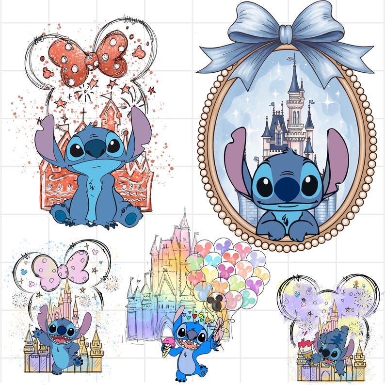 Bundle Stitch Png, Family Vacation Png, Watercolor Stitch Castle Png, Family Trip Png, Family Png, Vacay Mode Png, Family Trip Shirt Design image 1