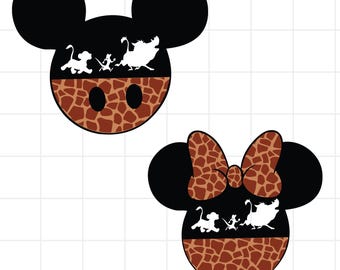 Bundle Mouse Head Leopard Png, Animal Kingdom Png, Family Vacation Png, Family Safari Png, Mouse and Friends, Best Day Ever Png