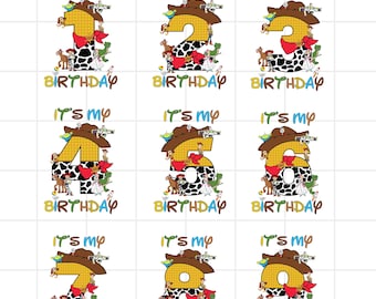 Toy Story Family Birthday Png Bundle, Toy Story Birthday Party Digital Download, Toy Story Of The Birthday Boy, Toy Story Matching Png