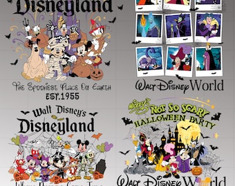 Disneyland Halloween Png, Micky und Freunde Halloween Png, Halloween Süßes oder Saures Png, Gruselige Saison Vibes Png, Schurken Halloween Png