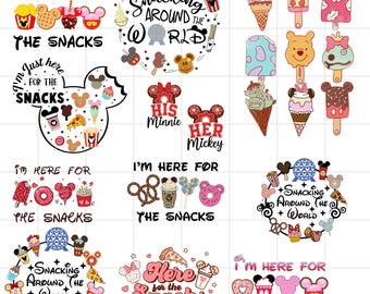 Snacking Around The World Bundle Png , I'm Just Here For The Drink And Snack Bundle Png, Snack Vacation Png, Magical Kingdom Png