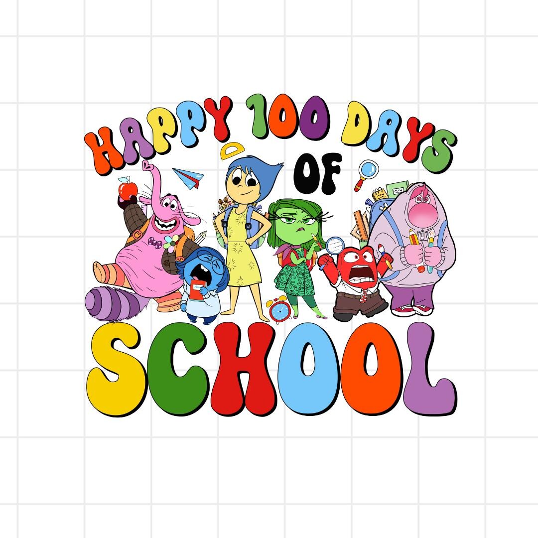 Happy 100 Days of School Png, Teacher Png, Speech Therapy Png, Mental ...