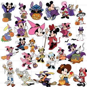 Halloween Maus Und Freunde Png Bundle, Süßes oder Saures Png, Spooky Vibes Png, Halloween Familienausflug Png, Mıckey Halloween Shirt design Png