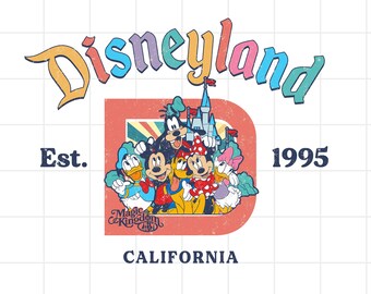 Retro Disneyland California PNG, Disneyland PNG, Mickey And Friends PNG, Disneyland png, Cute Mouse png, disney png, Digital File