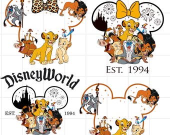 Lion King Png Bundle, Simba Png Files for Cricut, Lion King Png, Hakuna Matata Png for Shirts, Layered Png Files Instant Download
