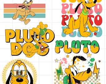 プルート ミッキー PNG バンドル、プルート PNG クリップアート セット