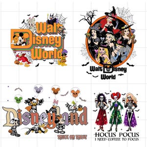 Halloween Mouse And Friends PNG, Bundle, Trick Or Treat Png, Spooky Vibes Png, Halloween Family Trip Png, Disney Halloween Png