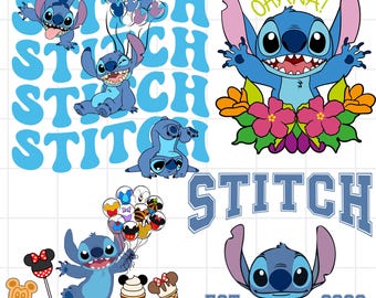 Stitch PNG, Lilo and Stitch PNG, Stitch PNG, Stitch Clipart, Stitch Bundle, Stitch shirt, Instant Download, Lilo Stitch Png, Lilo Png