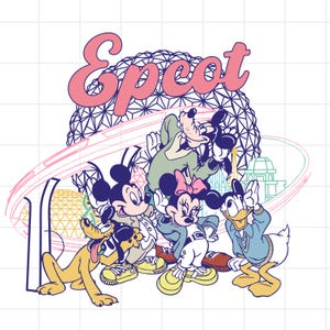 Epcot Png, Mouse And Friends Epcot Png, Family Vacation Png, Magic Kingdom Png, Vacay Mode Png, Digital File, Only Png