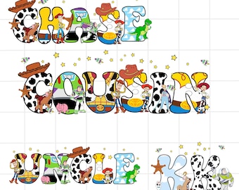 Toy Story Family PNG Bundle, Dad Mom Sis Bro PNG, Disney Pixar Digital Download, Cute Cartoon Png Design, Birthday Matching Family Png