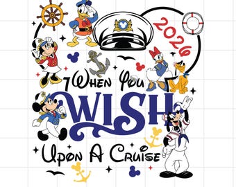 When You Wish Upon A Cruise PNG, Disney Cruise PNG, Disney Captain png, Disney 2025 Cruise PNG, Custom Disney Cruise Gifts
