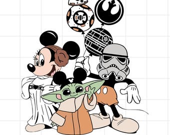 Retro Mouse & Friends Star War Png, May the 4th Be With You Png, Family Vacation Png, Cartoon All Character, Best Day Ever Png, Vacay Mode