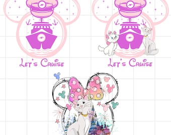 Aristocats Duchess and Marie Walt Disney 2026 Png, Marie PNG, Instant Download, Disney Castle Vacation 2026 Png, Cat Walt Disney 2026Png