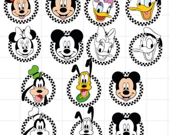Maus und Freunde kariert svg Png Bundle, Maus und Freunde bündeln, Retro Maus und Freunde kariert svg png, Mickey mich svg Png-Dateien