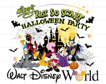 Not So Scary Halloween Party 2025 Png, Mouse And Friend Halloween, Spooky Season, Mouse Pumpkin Halloween Png, Boo Png, Retro Halloween Png