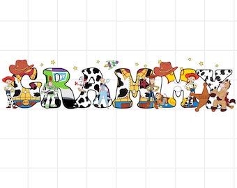 Custom Toy Story Family PNG, Grammy PNG, Disney Pixar Digital Download, Cute Cartoon Png Design, Birthday Matching Family Png