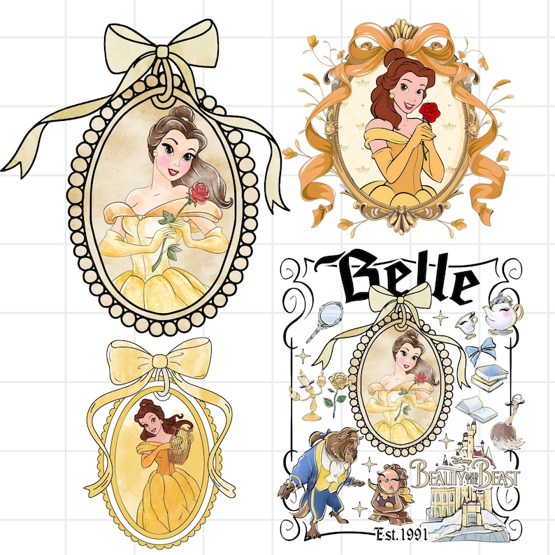 Princess Belle Png, Belle Png, Beauty Beast Png, Princess Clipart ...