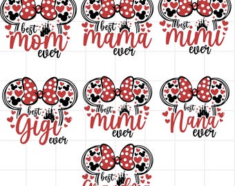 Family Mouse PNG Bundle, Png High Resolution Mouse Family Shirt Bundle, Birthday Squad, Mouse Heads Bundle Png,