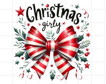 Christmas Bow Png, Christmas Tree Cake Bow, Coquette Holiday Bow Png, Festive Xmas Sublimation, Girly Bow Design, Digital Download